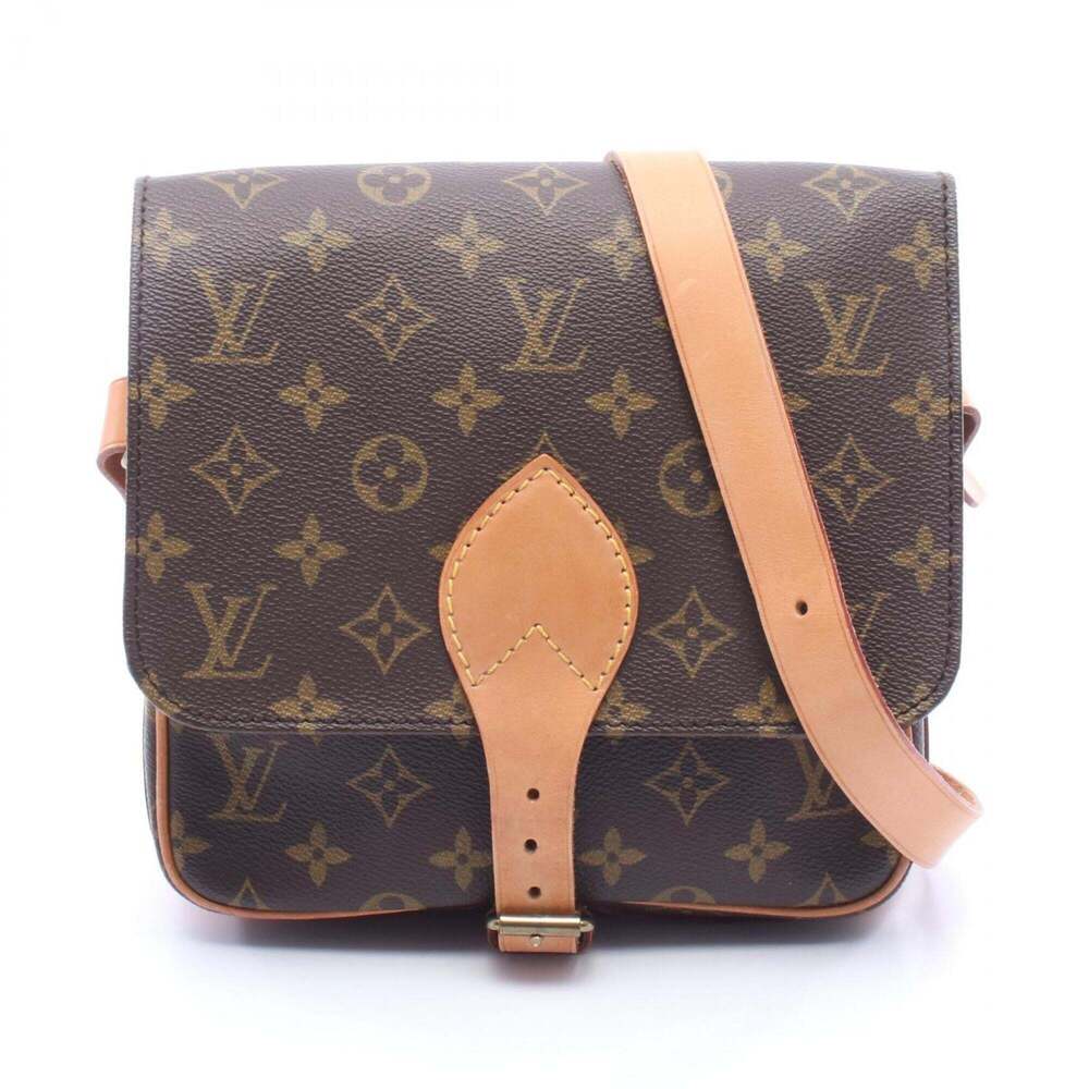 LOUIS VUITTON Authentic Brown Monogram Leather Shoulder Bag - Picture 1 of 9